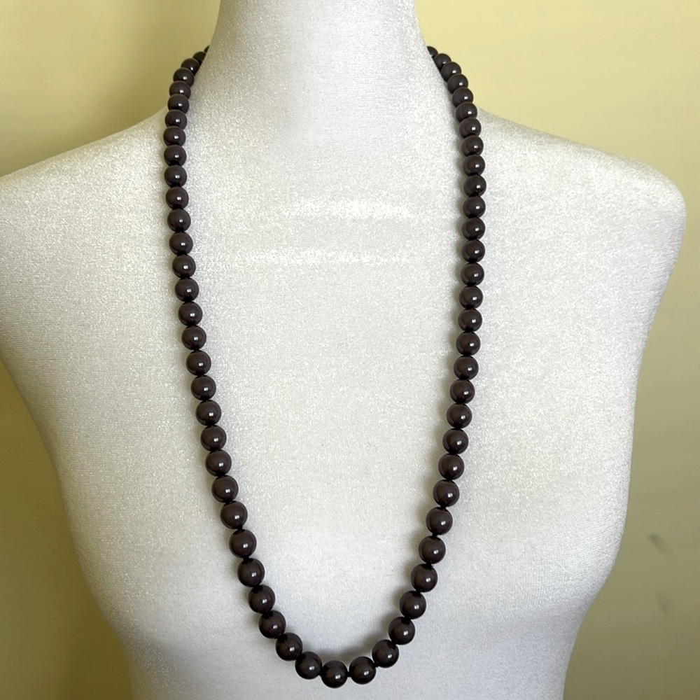 Joan Rivers lavender stone long necklace NWOT